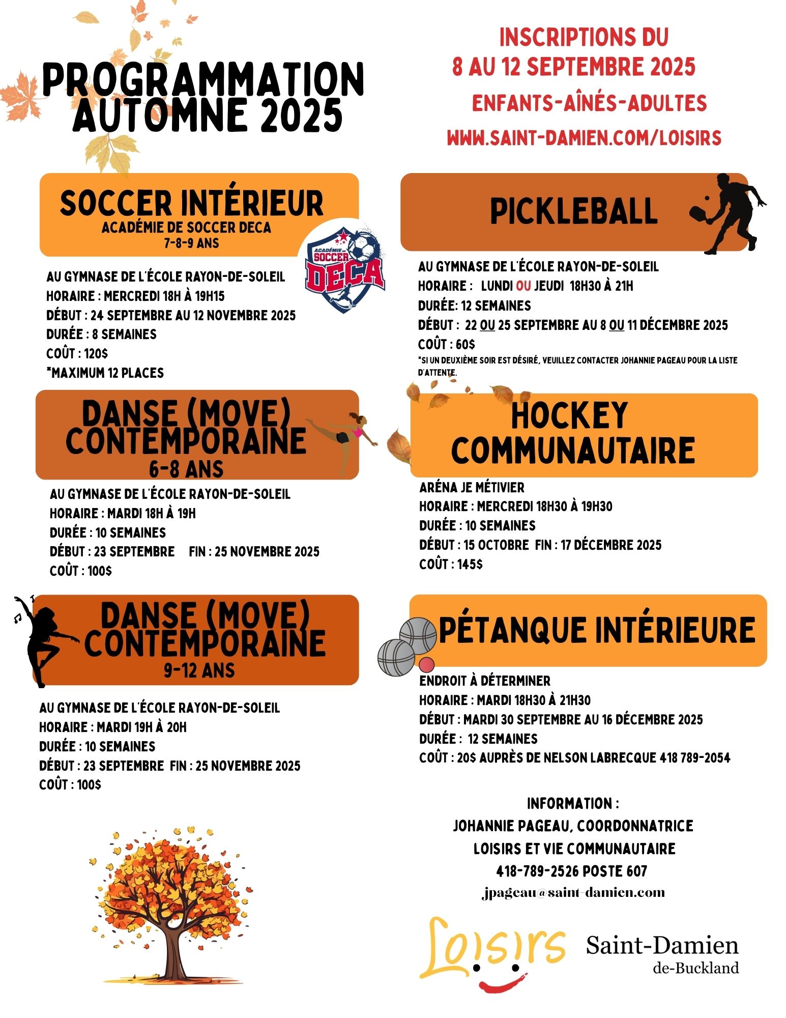 Loisirs PROGRAMMATION